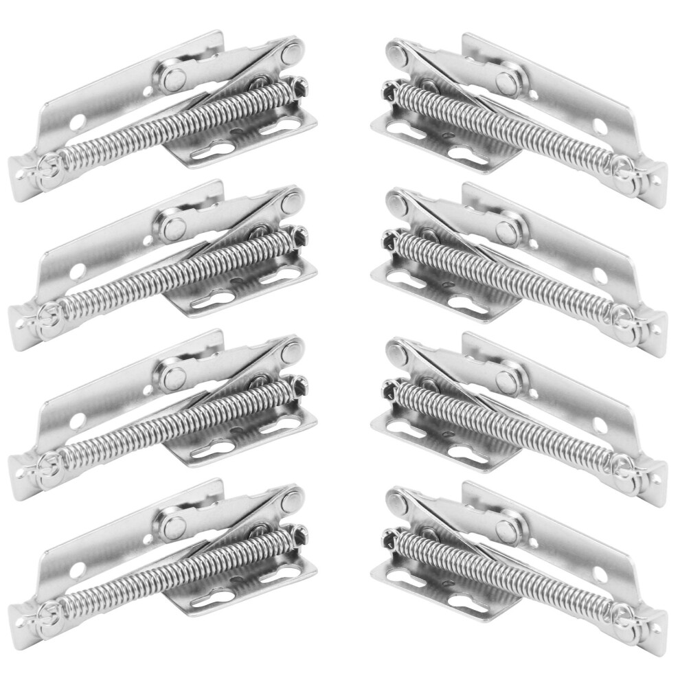 8X 80 Degree Sprung Hinges Cabinet Door Lift Up Stay Flap Top Support Cupboard Kitchen 4853796920665
