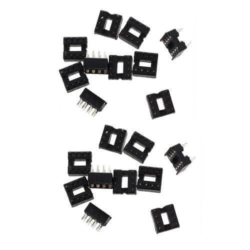 20 x 8 Pin DIP IC Sockets Adaptor Solder Type Socket