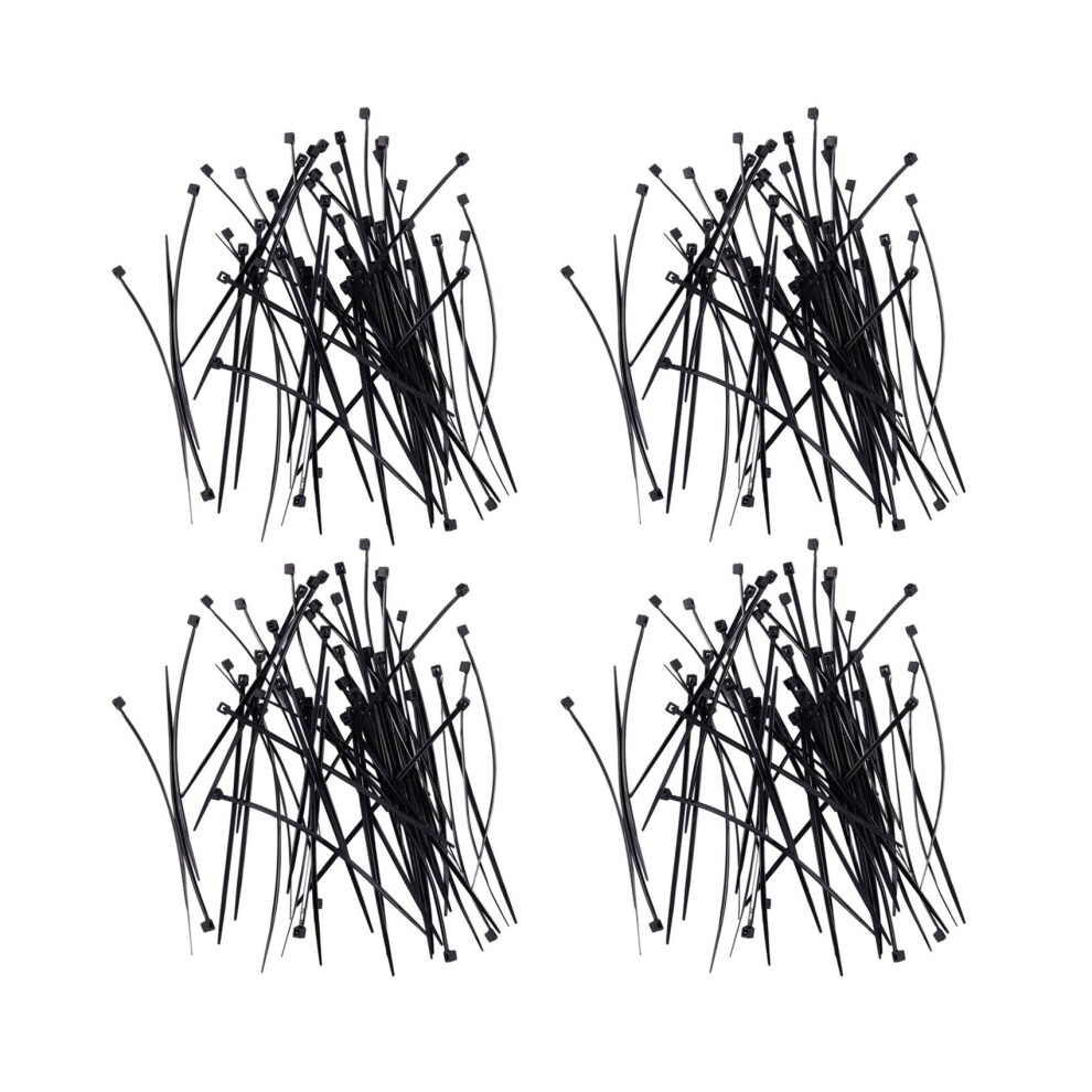 Cable Ties Industrial Quality Cable Ties: 100X2.5mm Color: Black Quantity: 200 Pieces 4853796939711