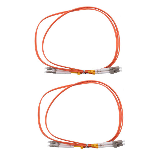 2x 1m jumperkabel duplex multimode LC-LC LC til LC fiberoptisk patchkabel