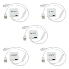 5X VAR11N-300 Mini Multifunksjonell Trådløs Bærbar Wifi-ruter/Wifi-bro/Wifi-repeater 300 Mbps 802.11N