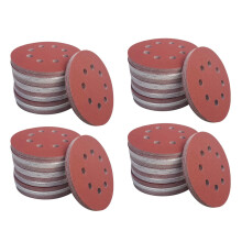 400 stk. 5 tommer 8 huller velcro-slibeskive sandpapir, 20 stk. hver af 600 800 1000 1500 2000 grits sandpapir