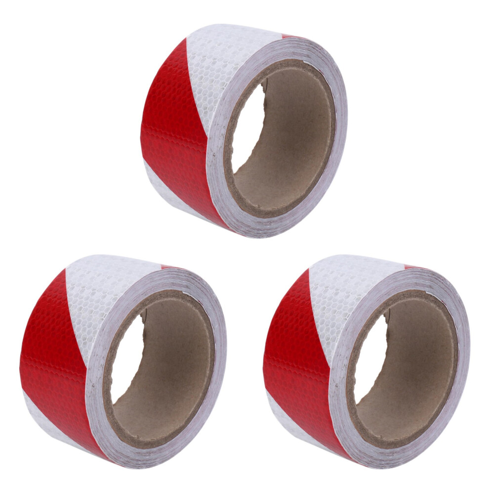 3 Pcs 10M X 5Cm Safety Warning Tape Reflective Tape Self Adhesive Tape Reflective Strip Traffic Reflective Stickers 4853796914503