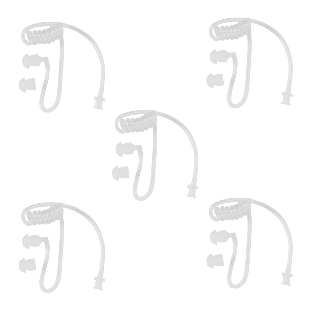 5X Earphone Accessories Transparent Coil Acoustic Air Tube Earplug For Two-Way Radio Walkie Talkie Earpiece Headset 4853796938998