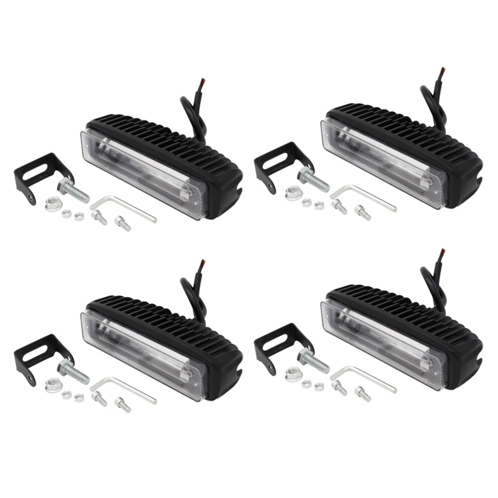4 Inch 30W Led Forklift Truck Car Warning Lamp Safety Working Bar Warehouse Danger Area ,(4Pcs) Light 4853796943008