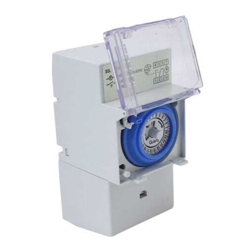 4X SUL181H Mekanisk Timer 24 Timer Relæ Elektrisk Programmerbar Timer 24 Timer Din Skinne Timer Afbryder 1