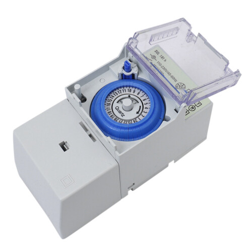 4X SUL181H Mekanisk Timer 24 Timer Relæ Elektrisk Programmerbar Timer 24 Timer Din Skinne Timer Afbryder 2