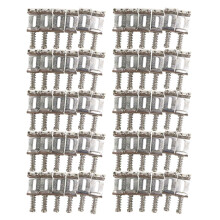 60 Roller Bridge Pull String Code Electric Guitar Saddle para Acessórios de Guitarra Elétrica Prata