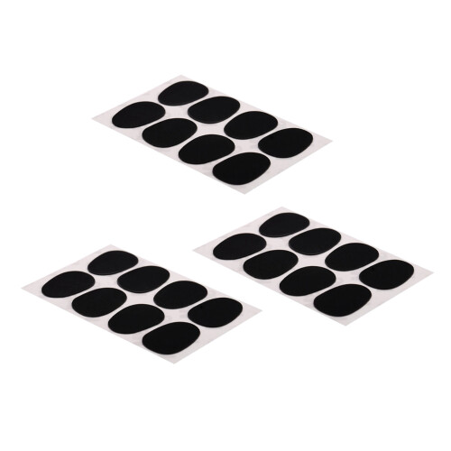24 stk. 0,3 mm munnstykkelapper puter for altsaksofon tenorsaksofon svart