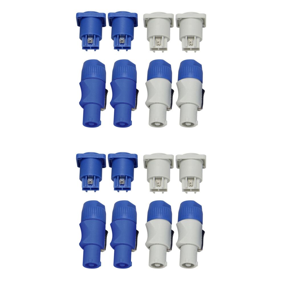2 Sets Powercon Connector,Nac3fca+Nac3mpa-1&Nac3fcb+Nac3mpb-1,Lockable Cable Connector 4853796940380