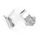 40 x Braces Clips Strap Hooks 20 mm Silver Coloured 4