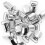 40 x Braces Clips Strap Hooks 20 mm Silver Coloured 2