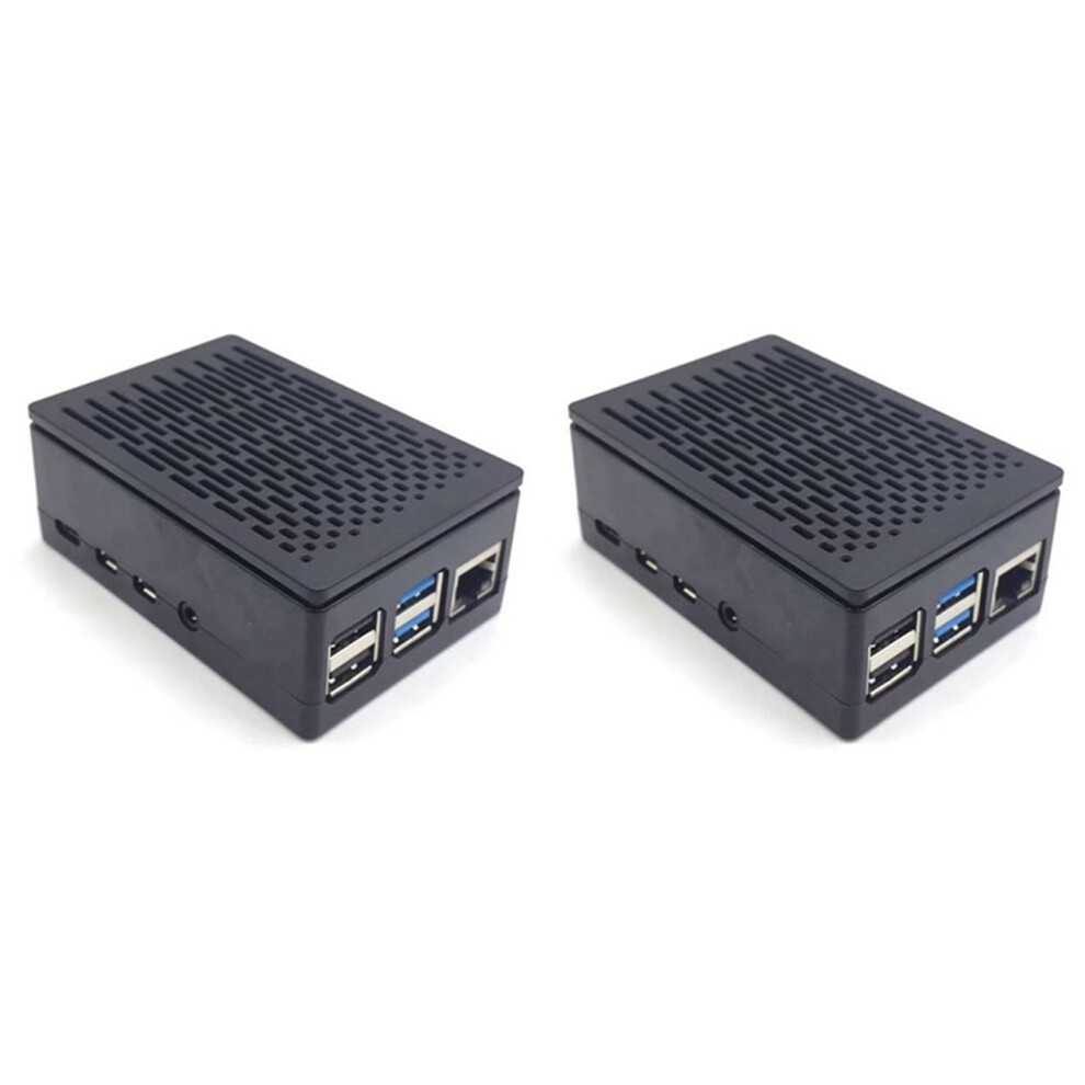 2X For Case Shell Box Enclosure Installable Cool Fan Aluminum Heatsink Enclosure For 4B 4853796960463