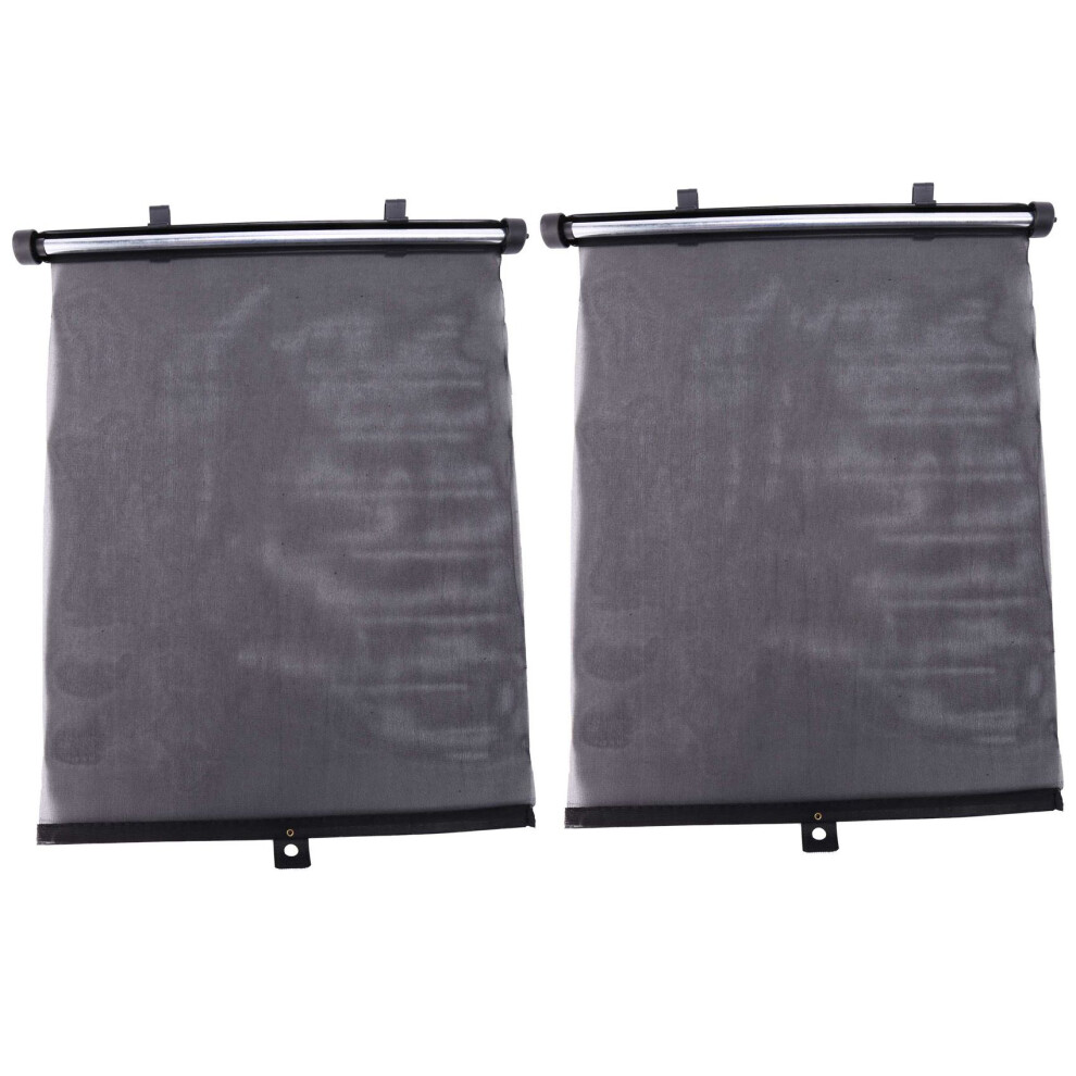 Car Side Window Sun Shade [4 Pack] Universal Car Window Roller Shade, Retractable Car Sunshade For Side Window 4853796945750