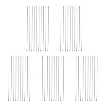 50 unidades de abraçadeiras de aço inoxidável de 45 cm (17,7 polegadas) com trava para fita de vedação de coletor de escapamento, cor prata.