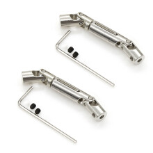 2x metalen CVD-aandrijfassen voor D12 C24 C34 B14 B24 B16 B36 MN D90 MN99S RC-auto-onderdelen, upgrade-accessoires.