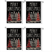 Christmas Garden Flag Outdoor Yard Decoration Polyester Three-Layer Merry Christmas Garden Flag Style 1