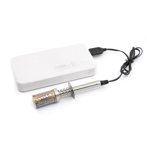 2X RC Nitro Genopladelig Gløderør Tænding DC USB Oplader til Benzin Nitro Motor Power 1/10 1/8 RC Bil 1