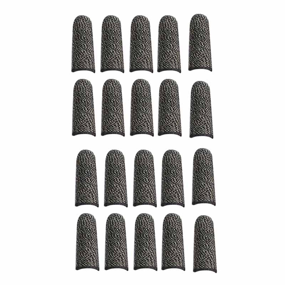 10 Pair Mobile Game Controller Finger Sleeve Sets, Anti-Sweat Reusable Breathable Full Screen Finger Set 4853796968551
