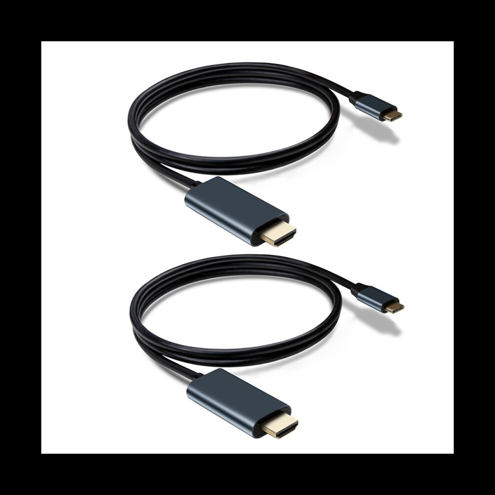2X USB C to Adapter 4K 60Hz Cable Adapter 3 Compatible for Android Phone ChromeBook Etc