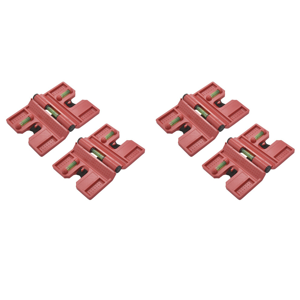 Spirit Level,Magnetic Post Level Tool Folds For Storage, Check Bubble Level(Pack Of 4) 4853796960258