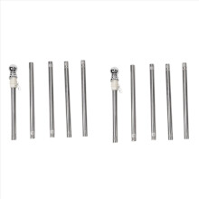 2X Flagpole, Stainless Steel Flagpole, Suitable for House Courtyard Garden, Anti-Rust (Silver Pole Only)