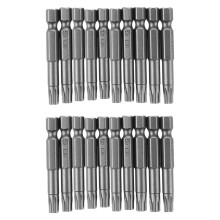 6 mm T30-hode 50 mm lange magnetiske Torx-skrutrekkerbitsverktøy 20 deler