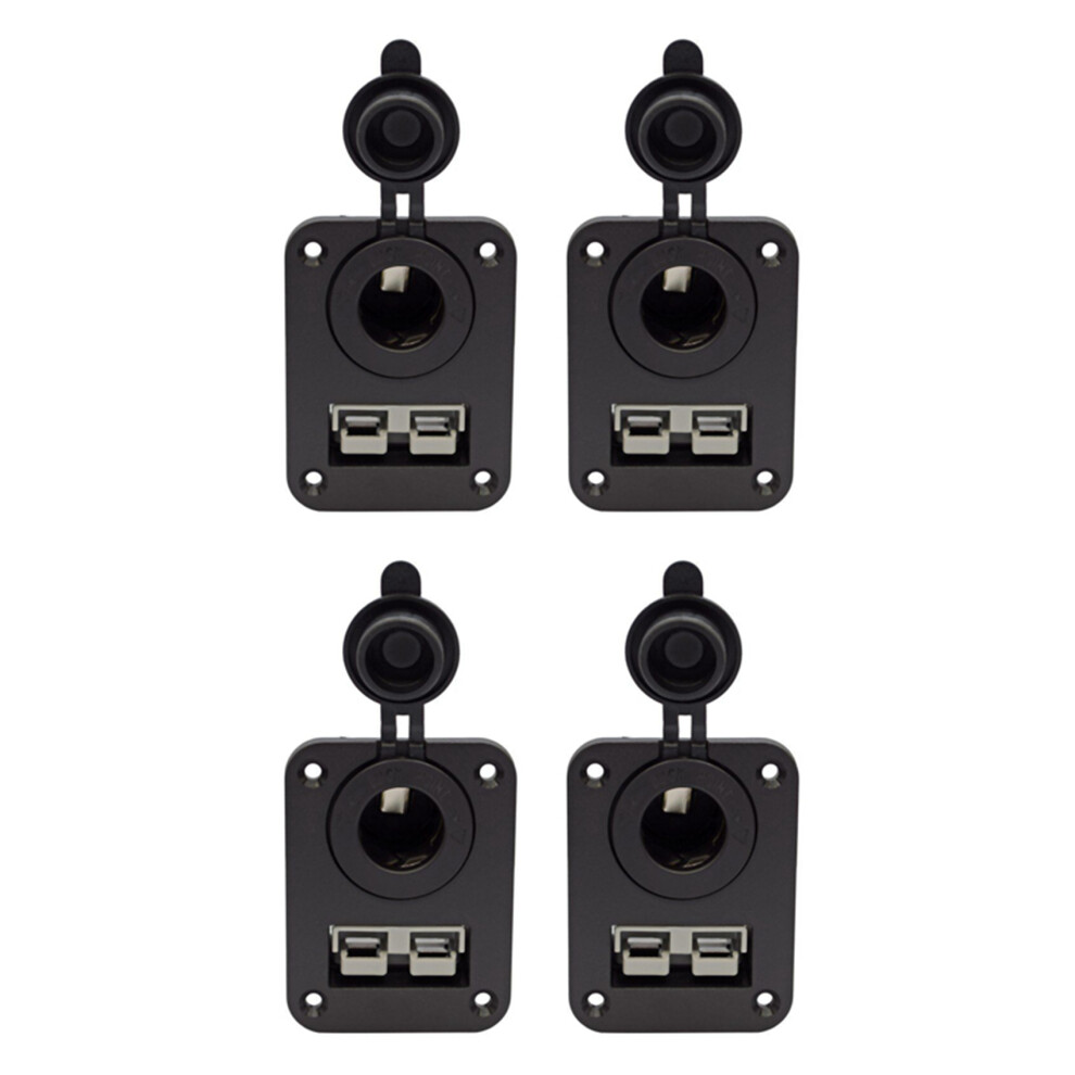 4X Anderson Plug C-Igarette Lighter Socket Charger Flush Mount Recessed Plate For Caravan Boat Truck 4853796927237