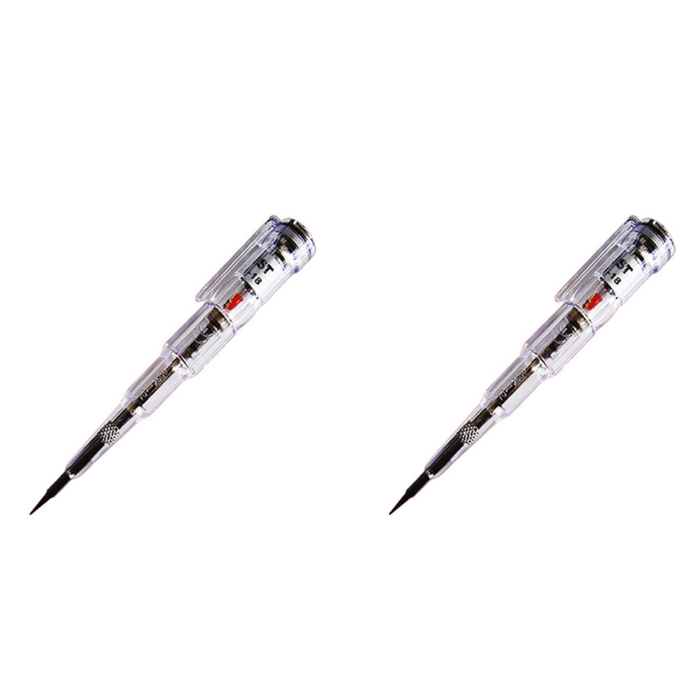 2X Waterproof Induced Electric Tester Pen Screwdriver Probe Light Voltage Tester Detector 70-250V 4853796972985