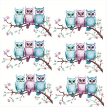 Owl Branch Toilet Cover Sticker Decals,Fish Bird Flower Leaf Waterproof Toilet Lid Tank Seat Decals Cistern SelfAdhesive