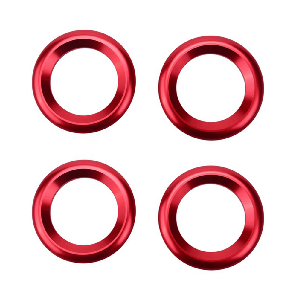 4X Door Audio Speaker Rings, Anodized Aluminum A-Pillar Loudspeaker Decorations Circle Trims For 2016-2019 4853796982557