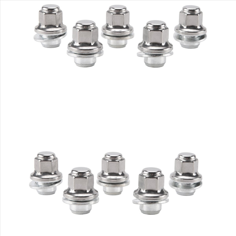 10Pcs Wheel Lug Bolt Stud Nut C2c35294010 For S-Type X-Type Xj Xjr Xf 1999-11 4853796984599