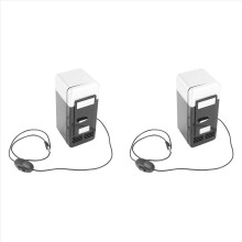 2X USB Minikylskåp Cold Drop Shipping Frys USB Minikylskåp Liten Bärbar Soda Minikylskåp För Bil Svart