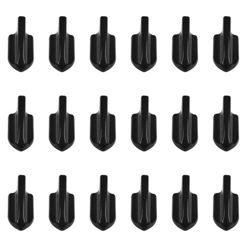 18 stk. sorte bil-stil PP tagfinner spoiler vingesæt generator