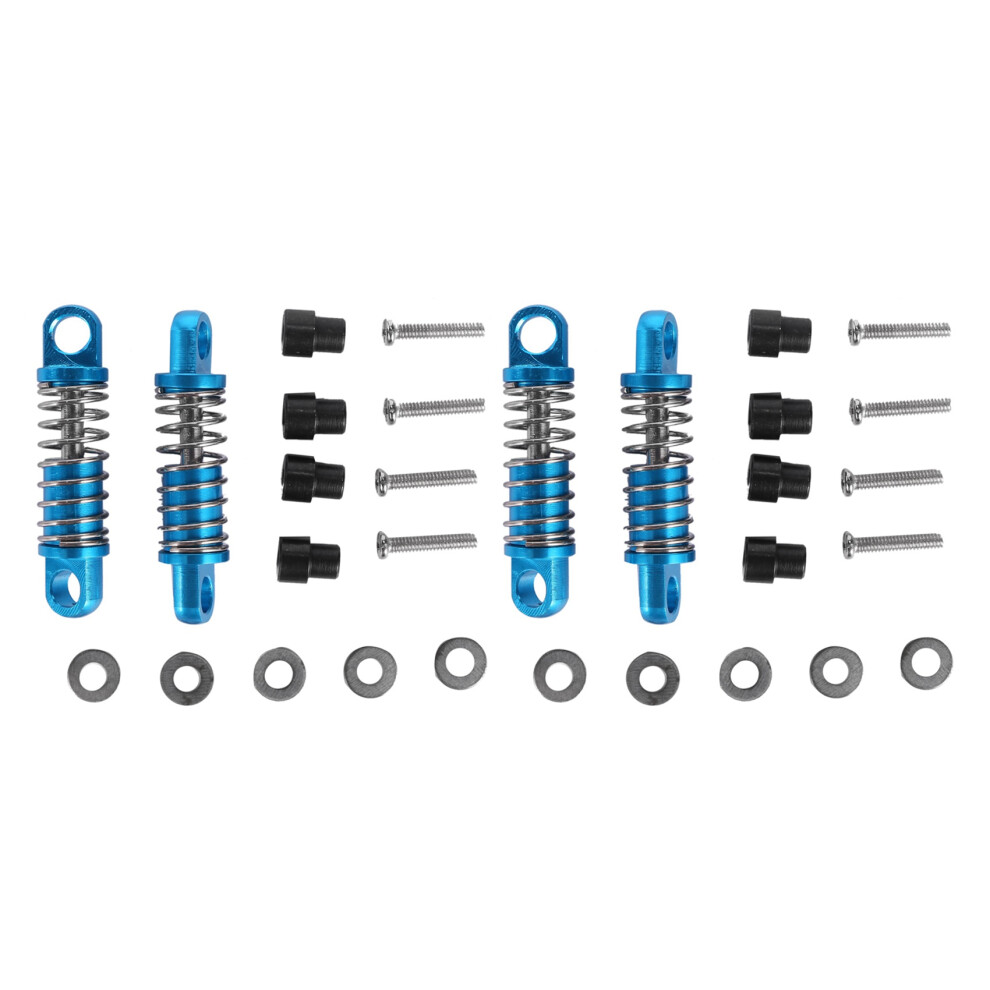4Pcs 1/28 Rc Aluminum Shock Absorbers For Rc Car K969 K989 K999 P929 4Wd Short Course Drift Car Parts- Blue 4853796982496