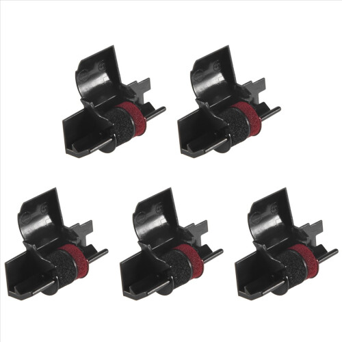 IR-40T (5 Pack) Compatible Calculator Printer Ribbons Ink Roller - Black & Red 1