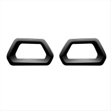 Car Front Fog Lamp Frame Fog Light Eyebrow Trim Sticker for 2025,Black