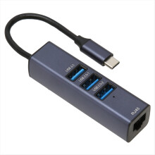USB C to Ethernet Adapter RJ45 Gigabit Ethernet Port 4 in 1 USB C Hub with Storage Hole for Laptops