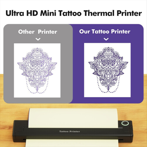A4 Portable Printer Wireless Thermal Bluetooth Tattoos Printer Mini Thermal Printer A4 Paper Photo Printer 2