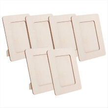 Wooden 6 Inch Picture Frame Blank Handmade Crafts Children Diy Wooden Picture Frame Base Embryo Handmade Album