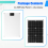 20W 18V monokrystallinsk solcellepanel Miljøvenligt bærbart solcellepanel Solcellepanel 6