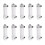 10X Sort Justerbar Knob 0,1-1 GPM Paneltype Vandflowmåler -15 1