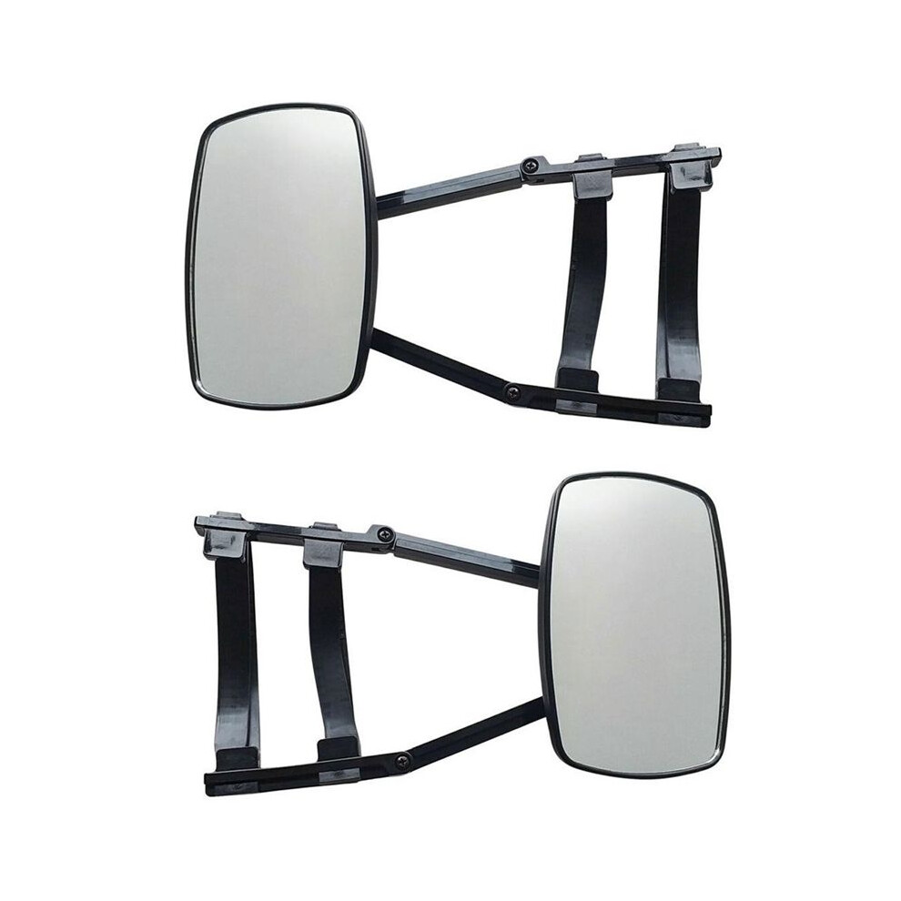 Universal Clip-On Towing Mirrors Extended Mirrors For Towing 360 Rotation Adjustable Towing Mirror, 2Pcs Black 4852088520712