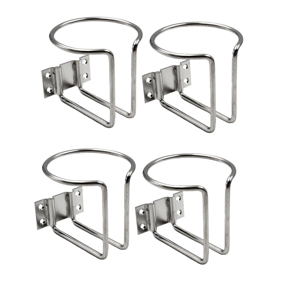 4Pcs Stainless Steel Car Boat Ring Cup Drink Holder Bottle Stand For Marine Yacht Truck Rv 4853796980522