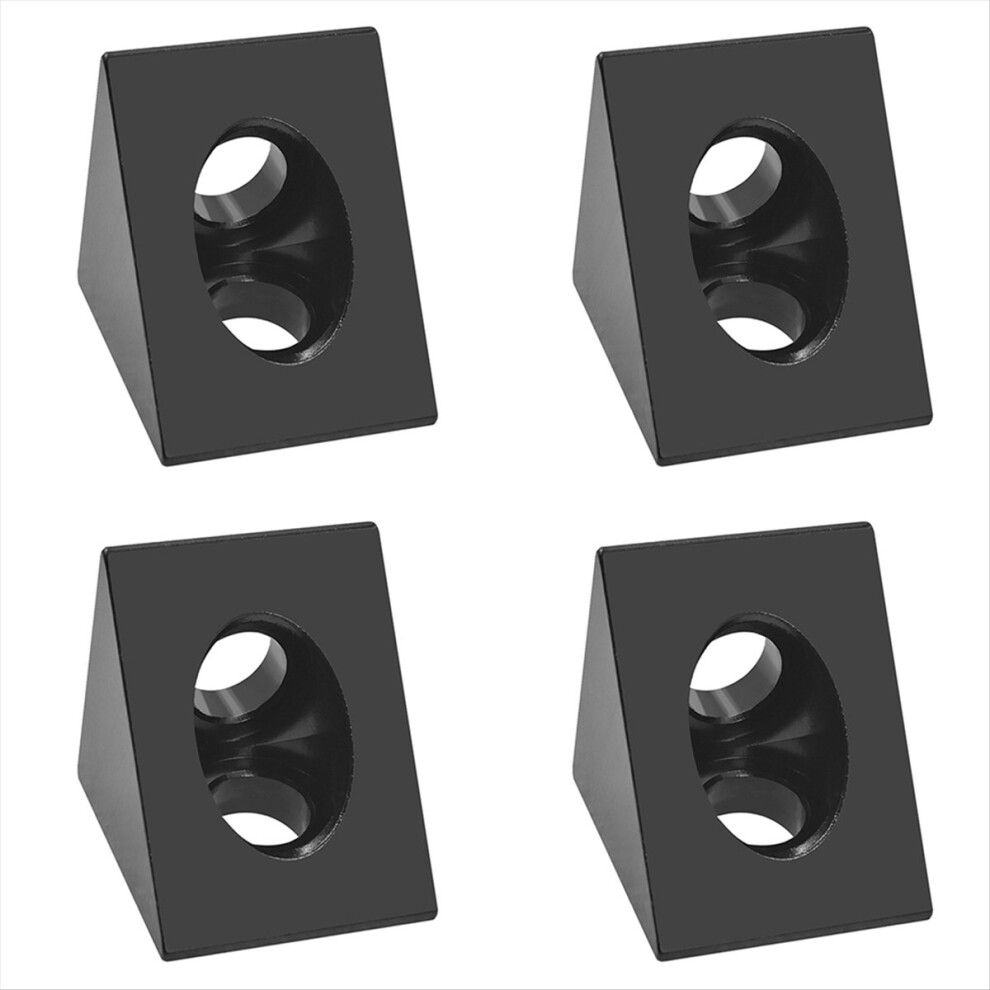 90 Degree Angle Bracket Connector For Cnc & 3D Printer Diy V-Slot Black Corner For 2020 Aluminum Profile 4Pcs 4852687998967
