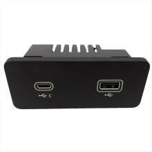 Dobbel USB-port Type-C ladeport Foran Bak Midtre Lydgrensesnitt LR139594 T2H47806 for XF 2016+/E-Pace 2017+