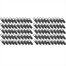 Pacote com 100 unidades de capas de privacidade universais para webcam, compatíveis com laptops e celulares. Capa protetora para lente da câmera.