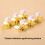 2 Sets of Classical-Gold-Proof Knobs White-Headed Classical Guitar String Buttons Guitar Tuning Guitar Accessories 2