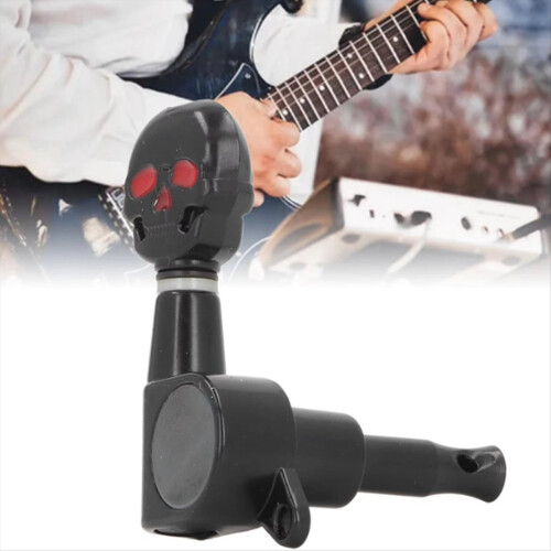 6 st Skull Head Gitarrstämskruvar Metallstämskruvar Elgitarr Reservdelar 6R 1