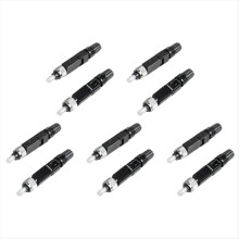 Conjunto de 10 conectores de emenda a frio para cabo de fibra óptica monomodo FC, pré-enterrado e com conexão rápida.